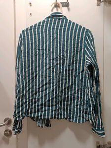 Striped Button-Down Shirt