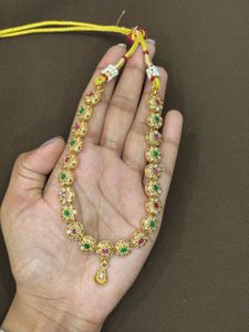 Elegant Gold-Plated Necklace and Earring Set