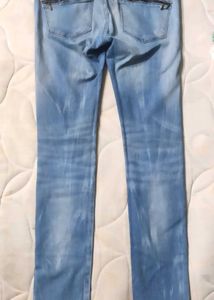 Light Wash Distressed Skinny Jeans