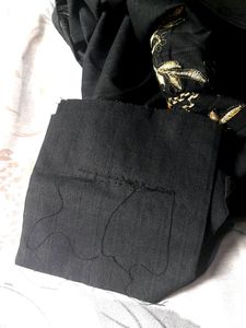 Black Colour Redymade Churidar Set