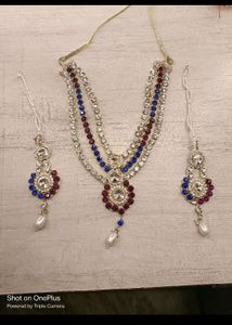 Bindi, Earrings With Mangtika Set,