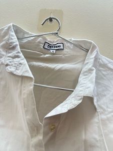 Oversized white Collared Shirt