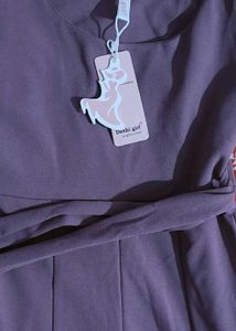 Mauve Tie-Waist Jumpsuit