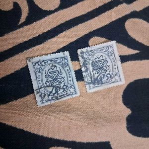 Vintage Hyderabad princely state Stamps (Set of 2)