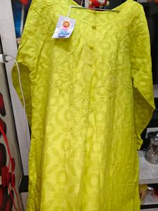 Beautiful Chicken Kurta With Dora Work