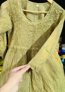 Embroidered Cotton Kurta