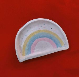 Handmade Rainbow Trinket Dish