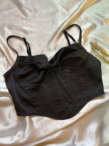 Sleek Black Corset Top
