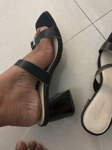 Stylish Black Block Heels