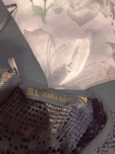 Zara Elegant Black Lace Detail Dress