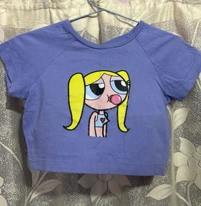 Powerpuff Girls Bubble Crop Top