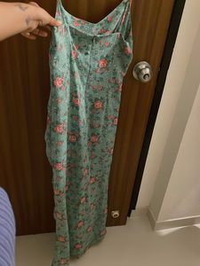Floral Ruched Slip Dress