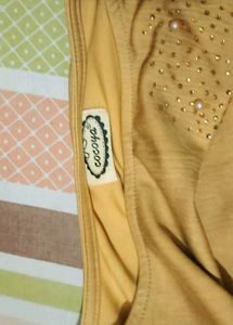 Embellished Mustard Yellow top