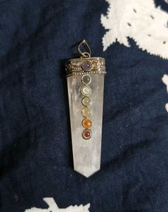 Rose Quartz Gemstone Crystal Pendant