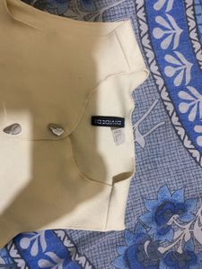 Cream Colored Button Vest