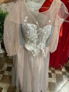 Elegant Tulle &amp; Lace Gown midi❤️🎀