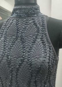 Elegant Crochet Evening Gown