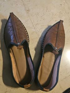 Men's Brown Leather Jutti