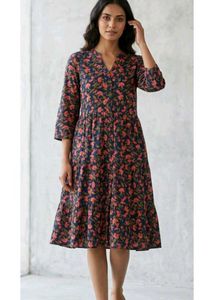 Floral Print Midi Dress