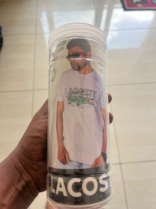 Lacoste Grey T-Shirt with Crocodile Logo