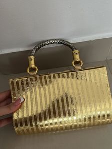 Sparkling Gold Evening Clutch Bag