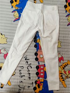 White Skinny Jeans by Ether