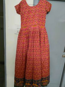 Elegant Pink Printed Kurta Set