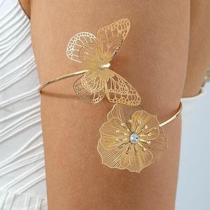 Exquisite Butterfly &amp; Flower Bangle