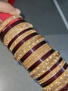 Exquisite Embellished Bangle Set