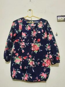 Floral Print Long Sleeve Top