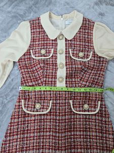 Chic Tweed Mini Dress bust 34 waist 28
