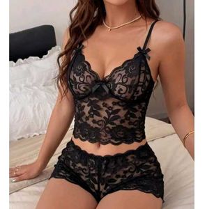 Black Lace Lingerie Set
