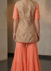 Designer Ethnic Jacket &amp; Sharara Set