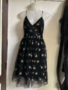 Starry Night Black Mini Dress
