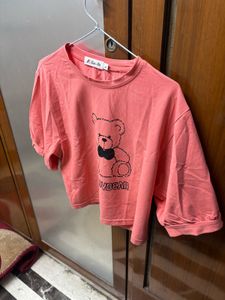 Cute Teddy Bear Graphic T-Shirt