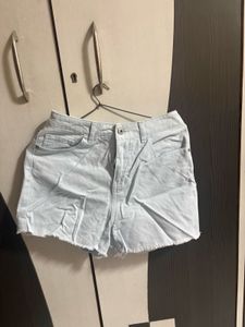 Light Blue Denim Shorts