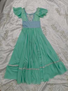 Diwali 🪔 🎇 Sale Mint Green Maxi Dress