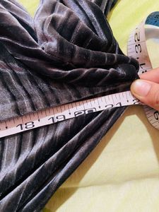 Grey Velvet One Pice