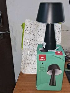 Stylish Black Havells Solar Table Lamp