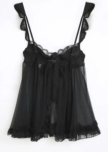 Sheer Black Lingerie Babydoll