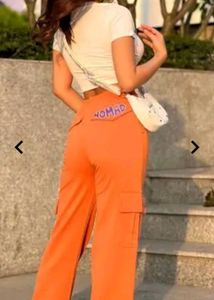 Orange Cargo Pants