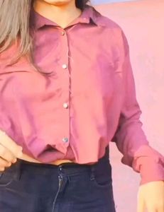 wine purple knot crop shirt or top