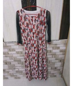 Red Ethnic kurta gown