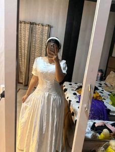 Elegant White Gown 🕊️🦋