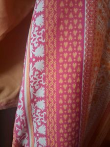 Stylish Peach Printed Kurta