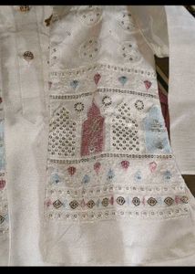New  kids Elegant White Kurta Set