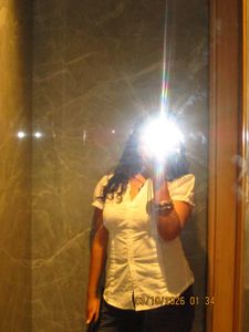 White fitted shirt