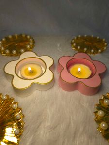 Flower Shaped Candle Holders