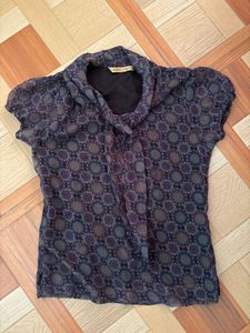 Stylish Printed Short Sleeve Top