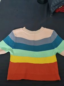 Multicolored Crop Top